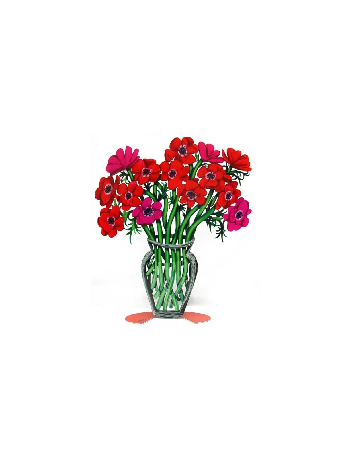 David Gerstein Large Signed Sculpture - Poppies